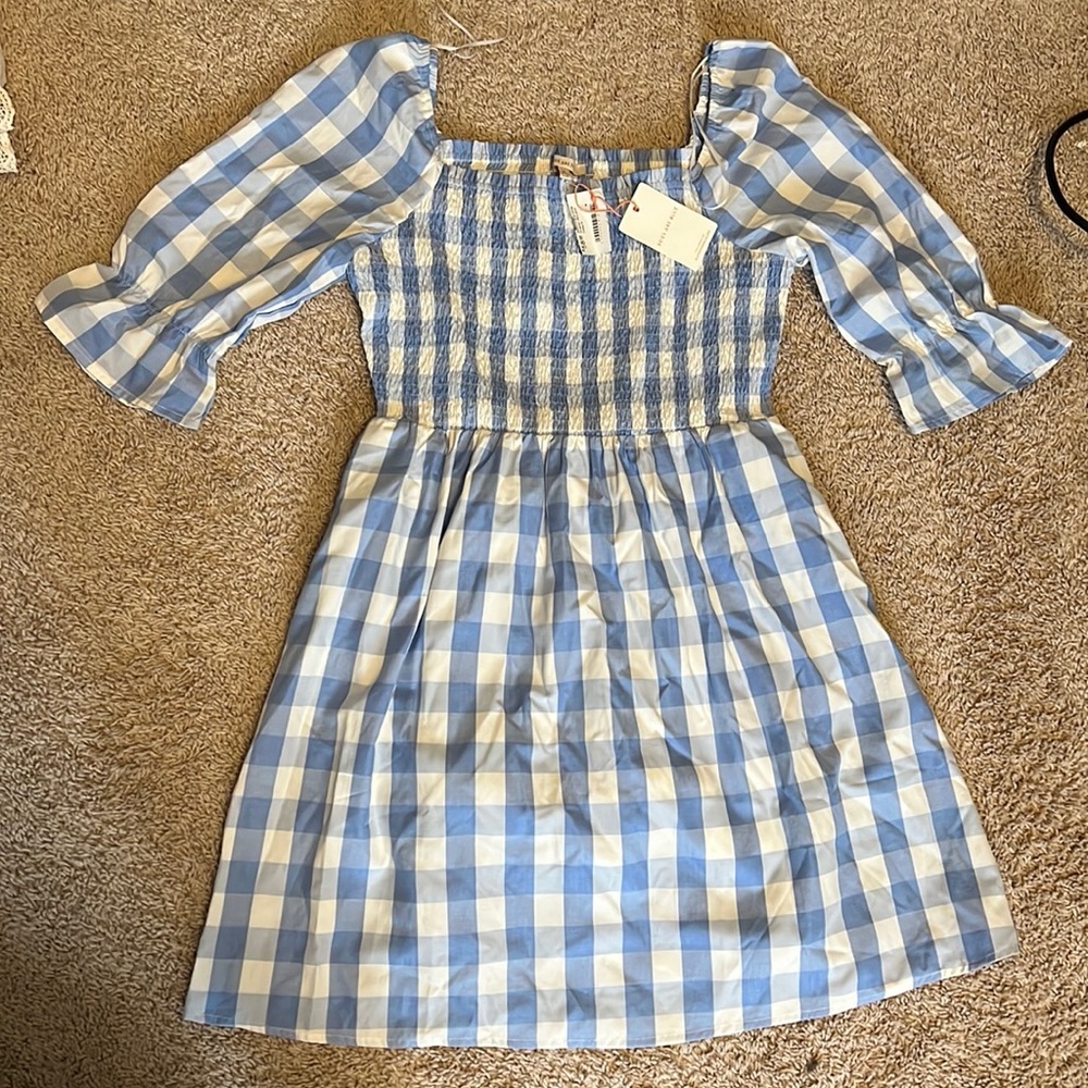DOTTIE COUTURE PLAID DRESS